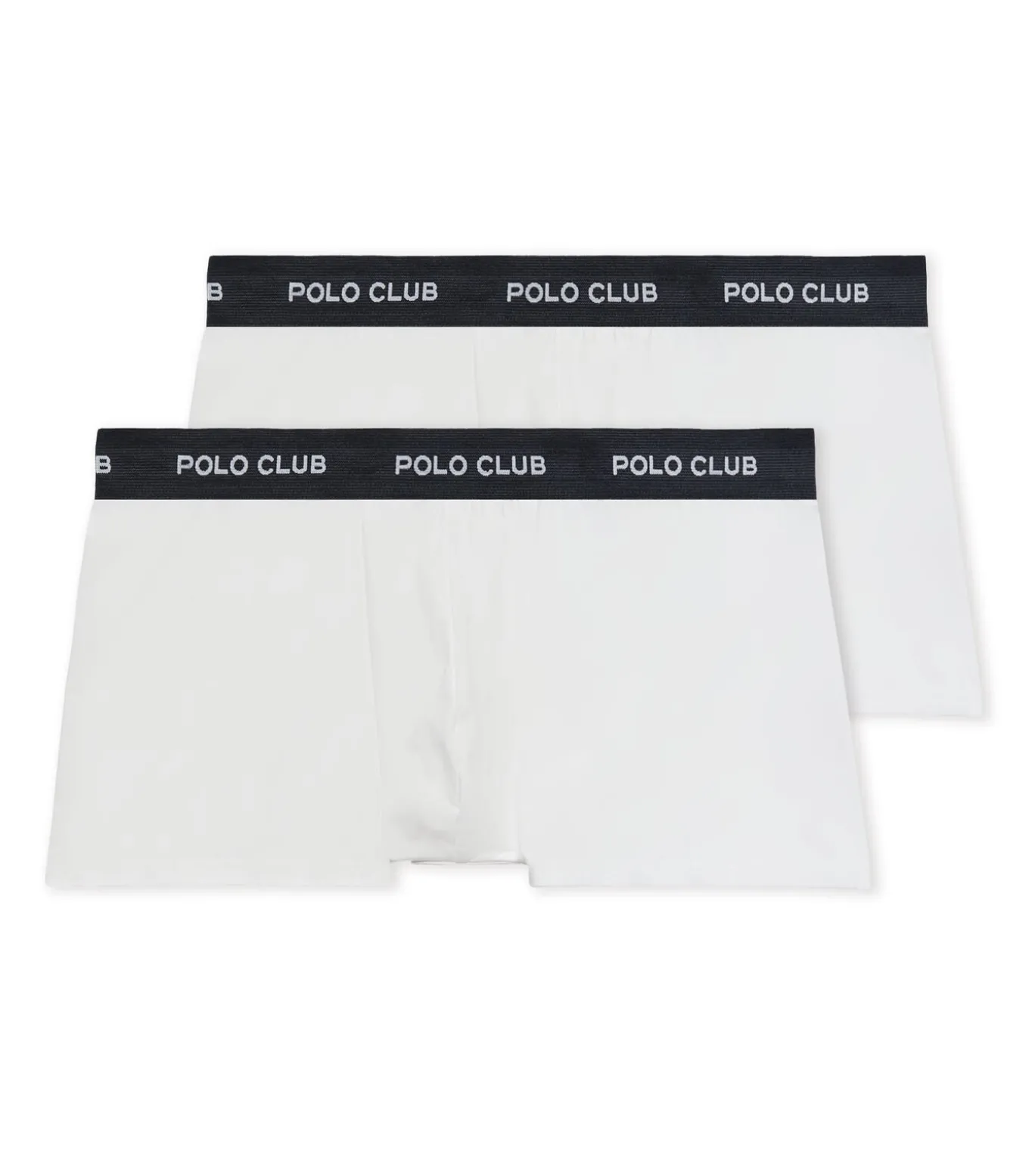 Pack met twee witte boxershorts met Polo Club-logo