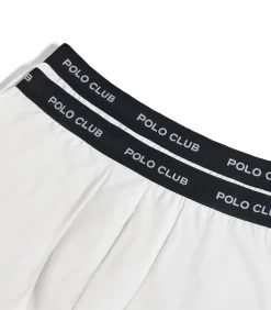 Pack met twee witte boxershorts met Polo Club-logo