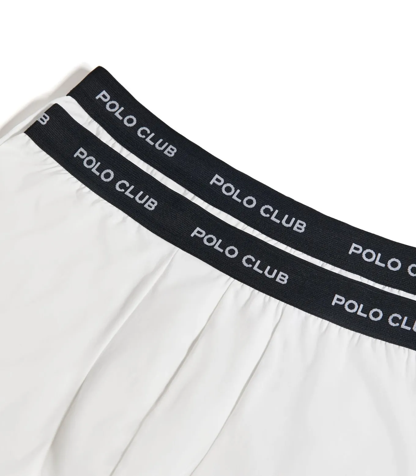 Pack met twee witte boxershorts met Polo Club-logo