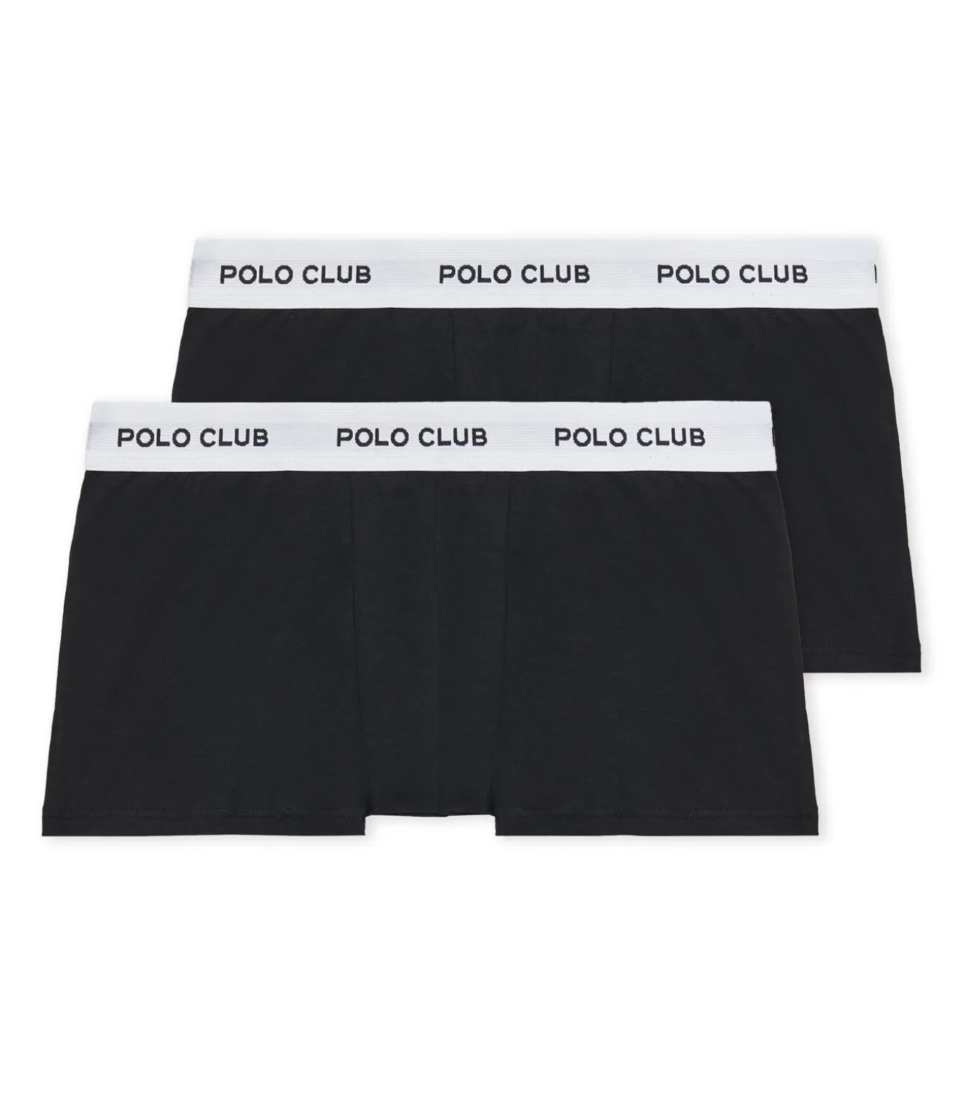 Pack met twee zwarte boxershorts met Polo Club-logo