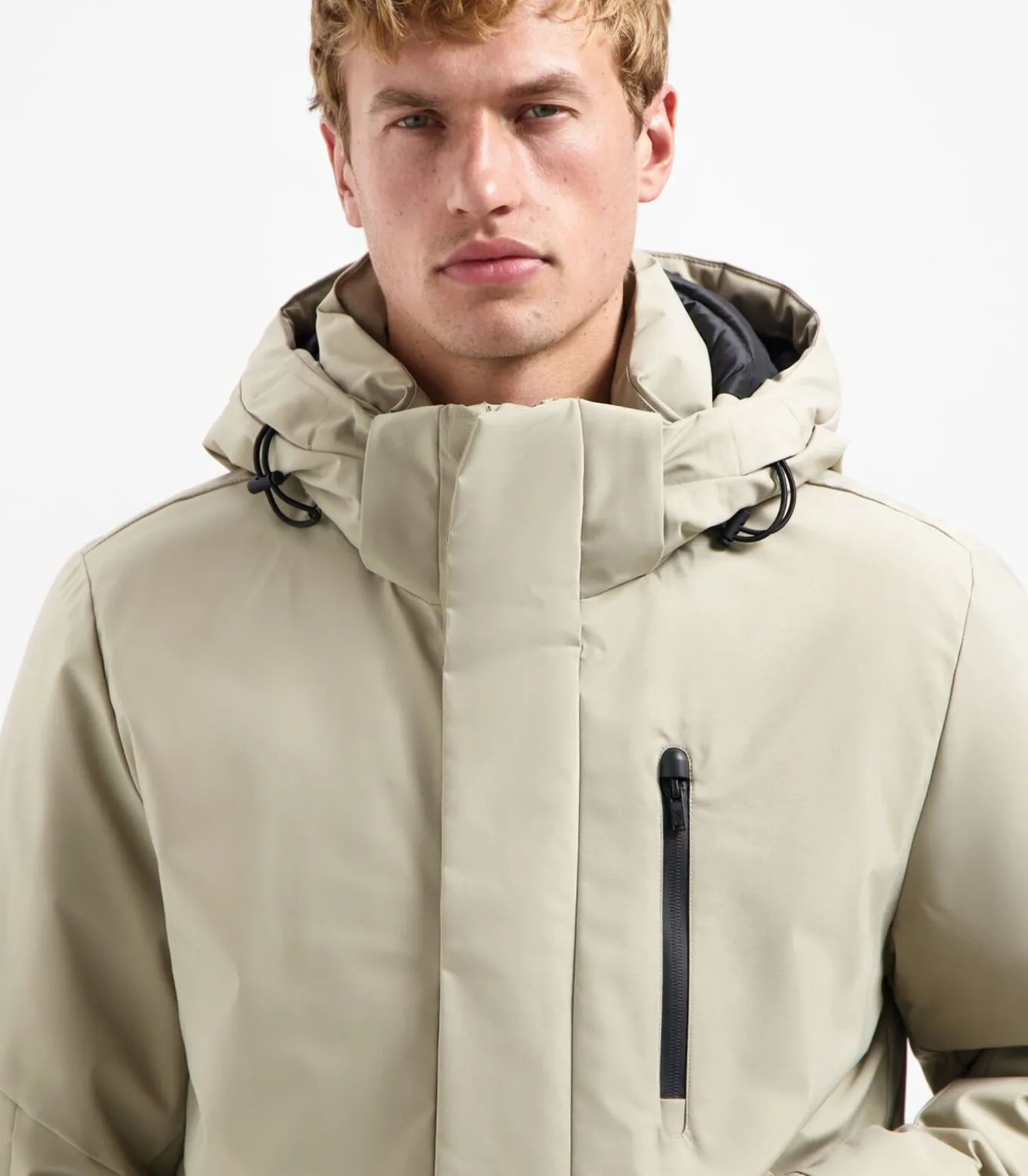 Parka met klepzakken en capuchon