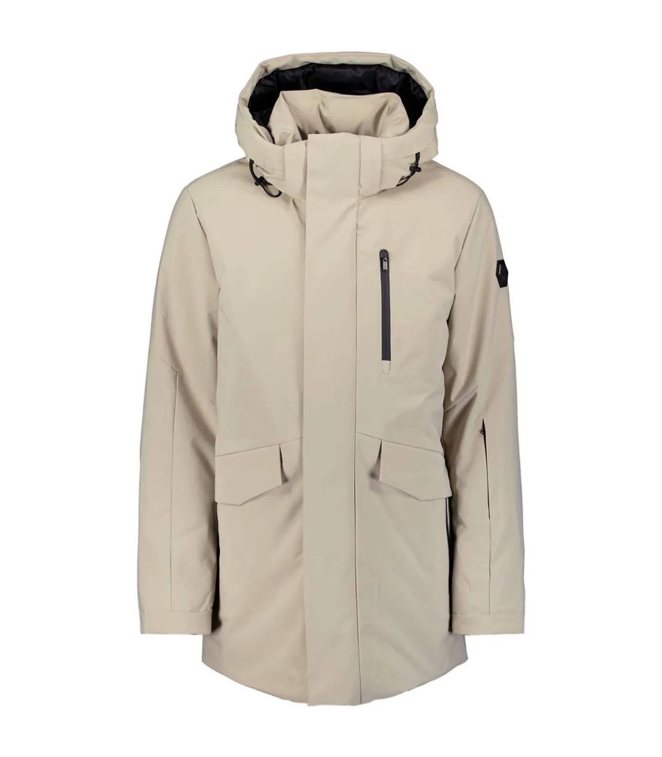 Parka met klepzakken en capuchon
