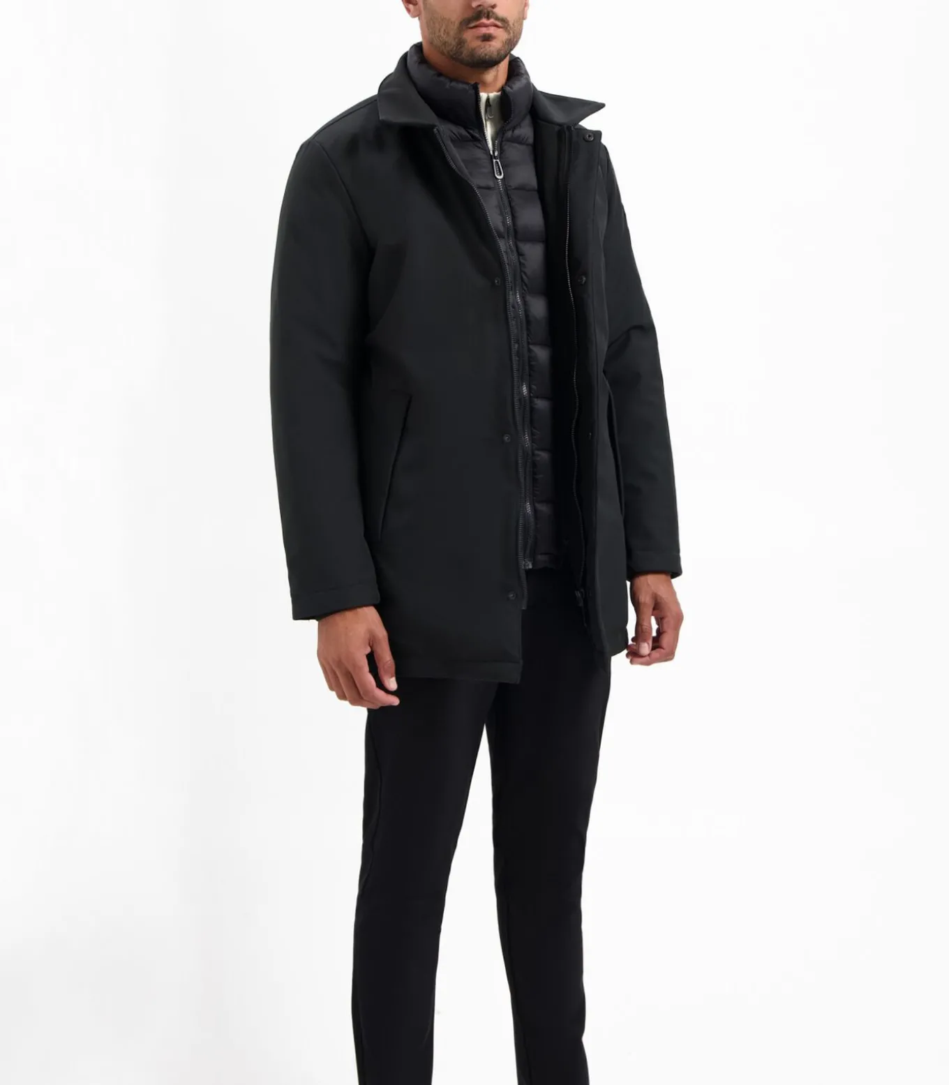Parka met opstaande kraag