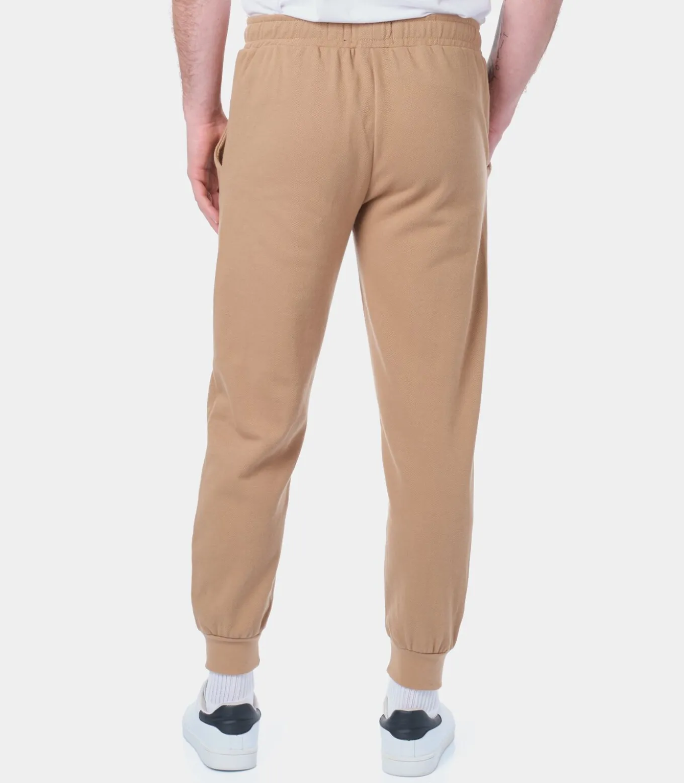 Piqué gebreide joggingbroek