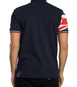 Piqué Poloshirt Met Vlagmouwen