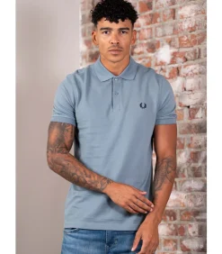 Plain polo - stockport blue navy