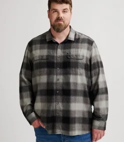 Plus Size Geruit Overhemd Billings