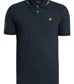 Poloshirt Met Gestreept Uiteinde