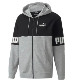 POWER - Hoodie Met Volledige Ritssluiting - Zwart