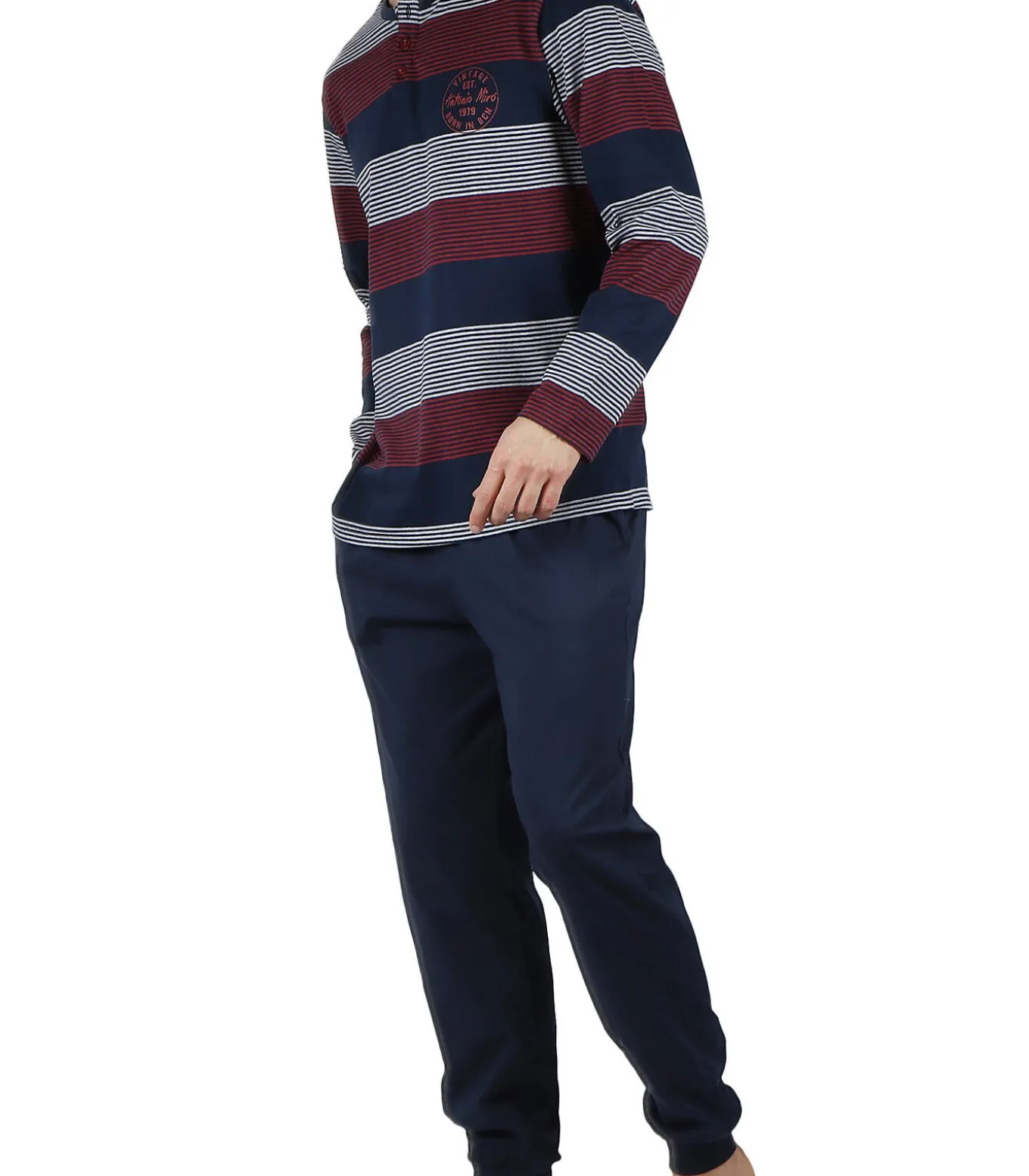 Pyjama broek en top Rayas Stamp Antonio Miro