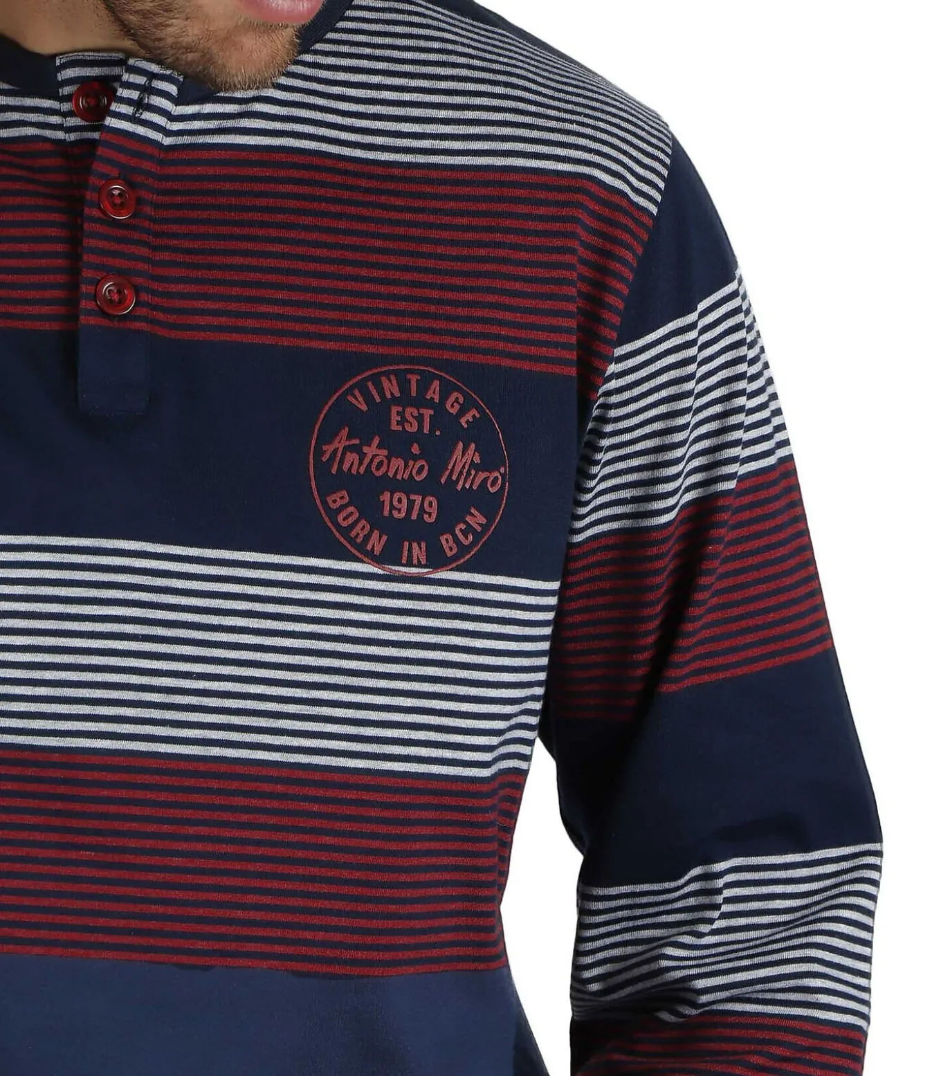 Pyjama broek en top Rayas Stamp Antonio Miro