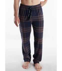 Pyjama Broek Flannel Ruit Bruin