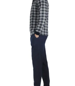 Pyjama broek met lange mouwen en topje Vichy