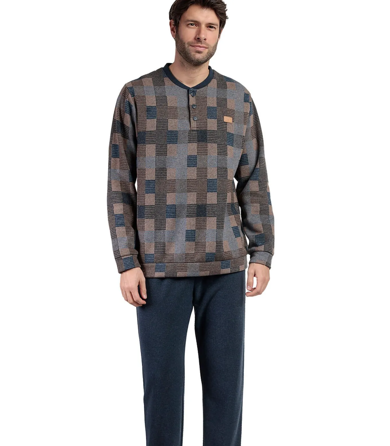 Pyjama broek top lange mouwen Rectangles Antonio Miro