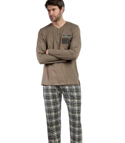Pyjama broek top lange mouwen Never Give You Up