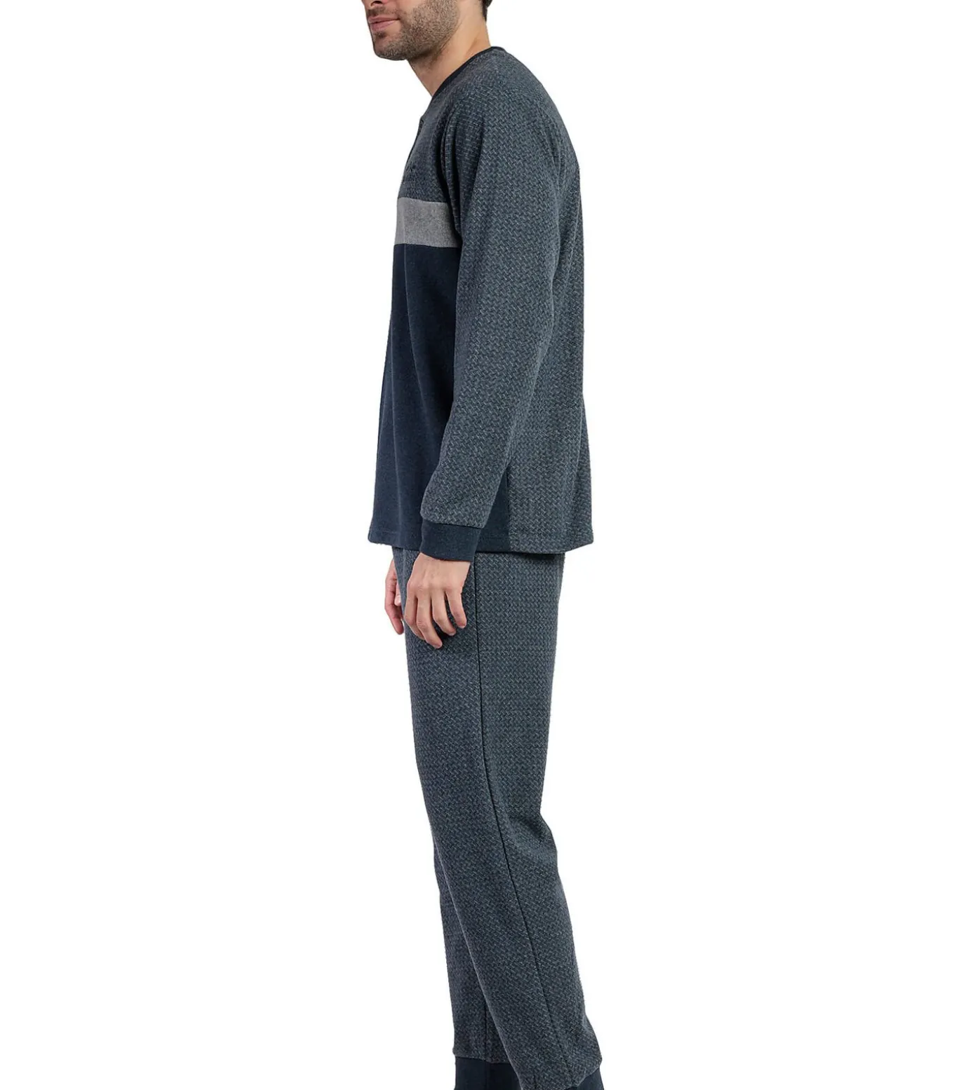 Pyjama broek top lange mouwen Grigio