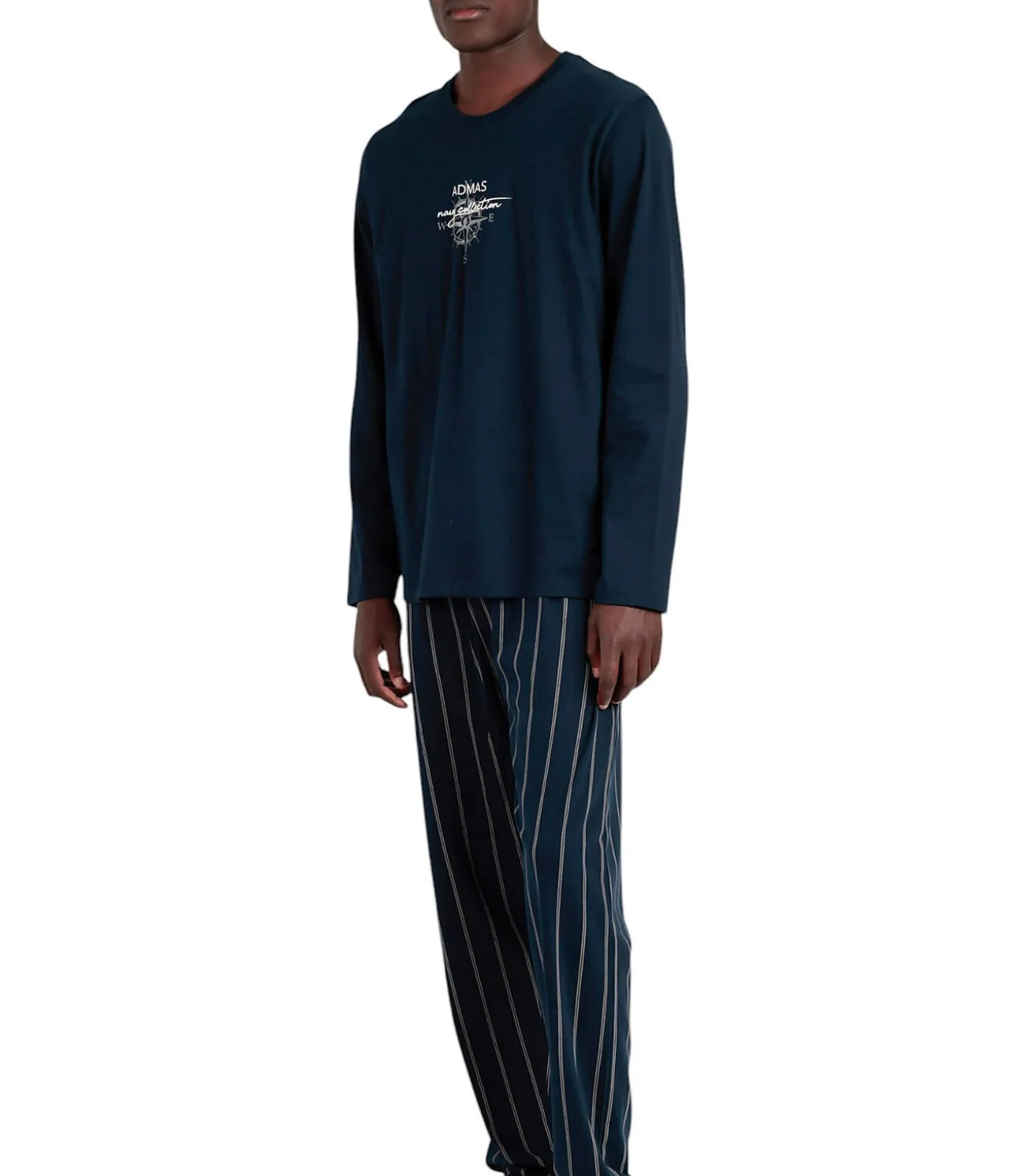 Pyjama broek top lange mouwen Navy Collection