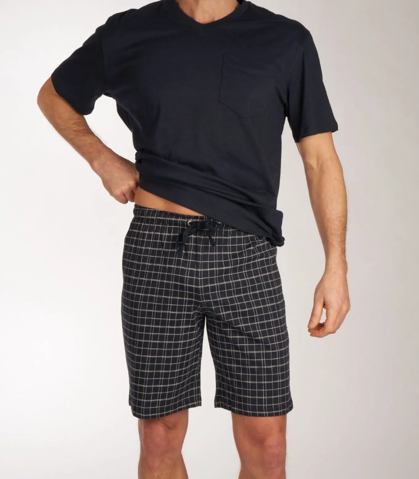 pyjama korte broek ebony blue