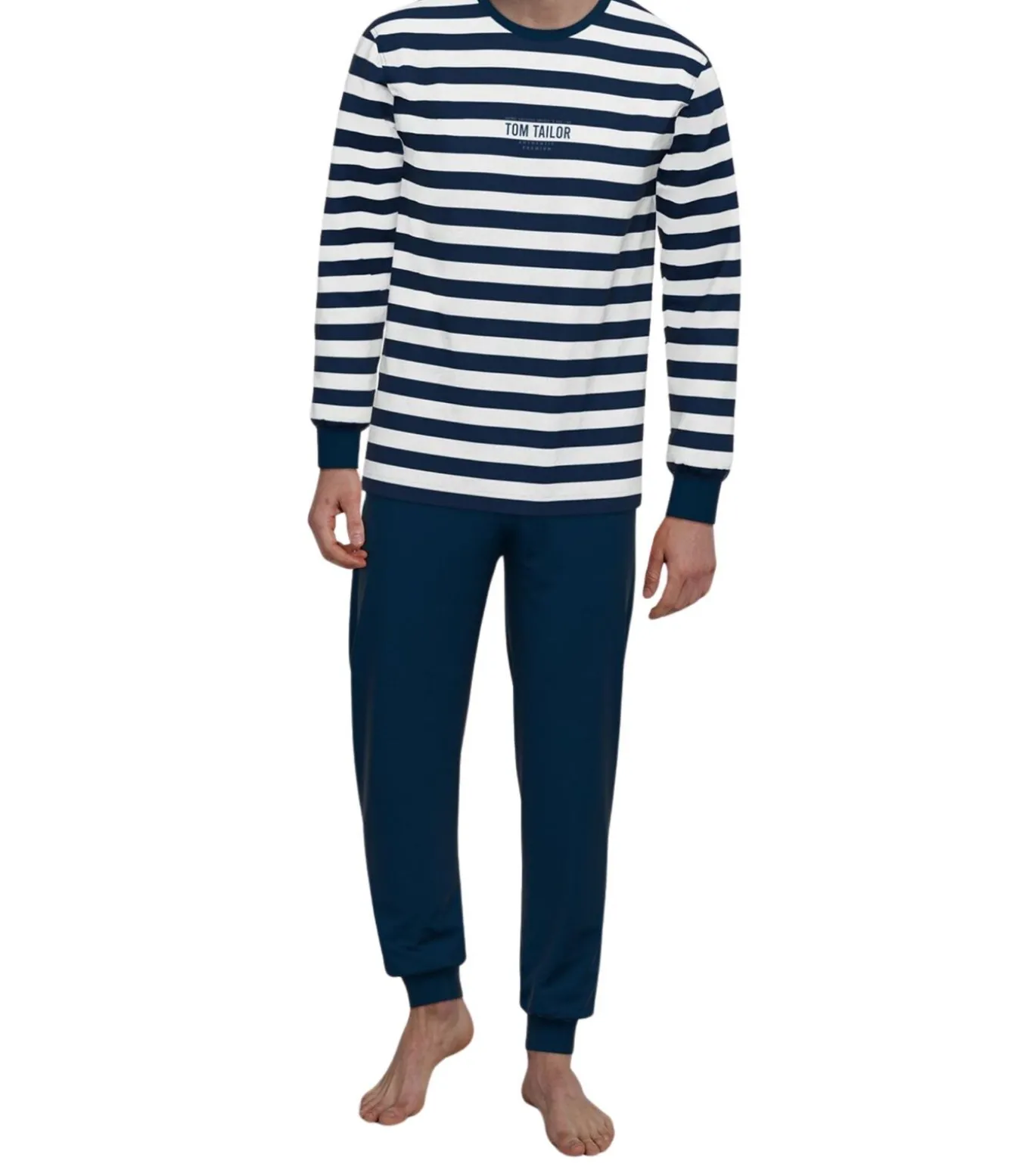 pyjama lange broek milos blue striped