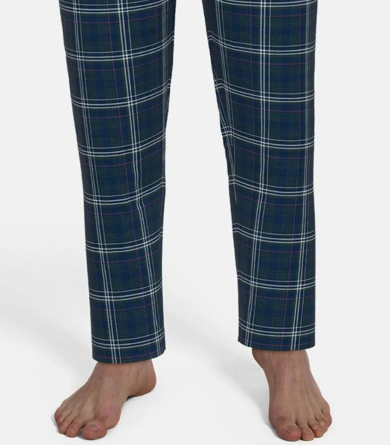 pyjama lange broek milos blue checkered