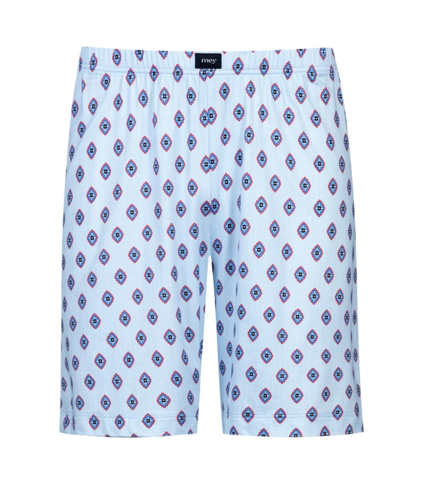 Pyjama Lounge Short Lichtblauw Print