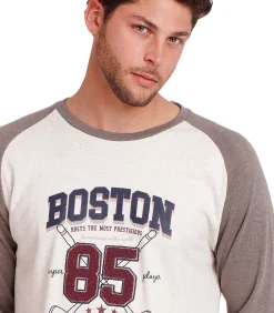 Pyjama outfit broek top lange mouwen Boston