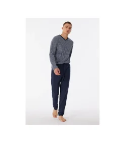Pyjama Streep Blauw