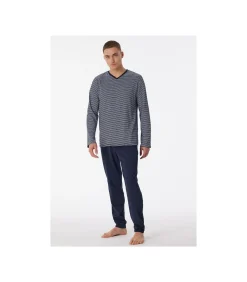 Pyjama Streep Blauw
