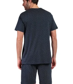 Pyjamashort met slipe mouwen Leather