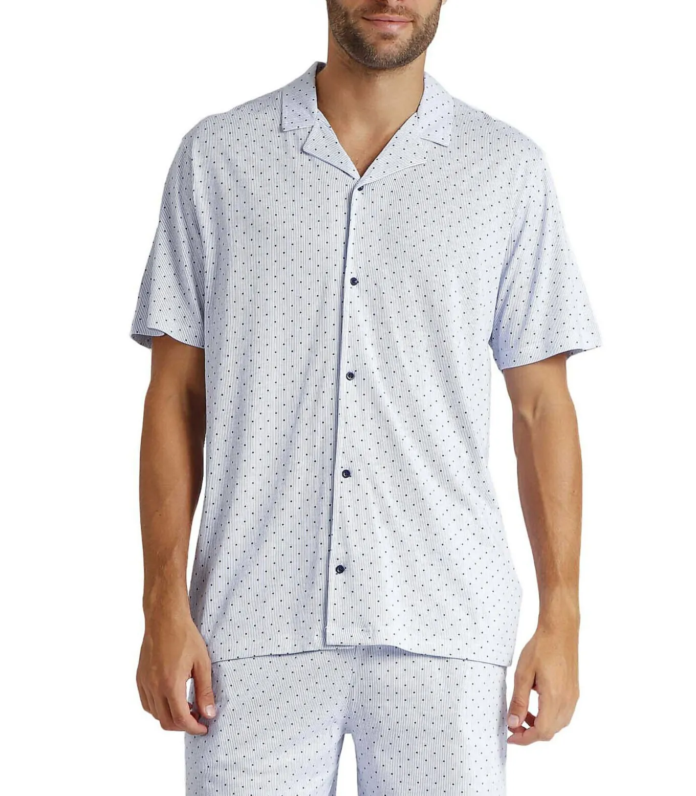 Pyjamashort shirt Stripes And Dots