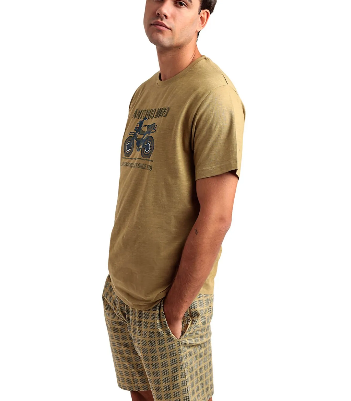 Pyjamashort t-shirt Caferacer Antonio Miro