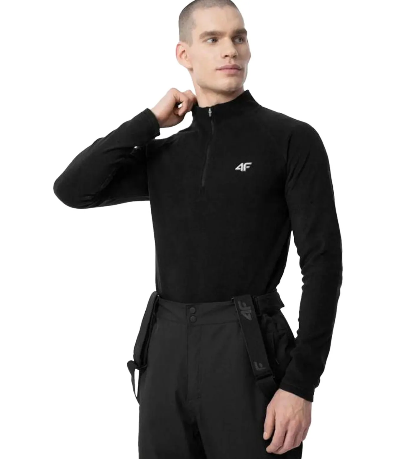 QUARTER ZIP - Sweatshirt - Zwart