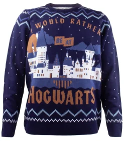 RATHER BE AT HOGWARTS - Trui - Marineblauw