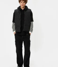 Rechte kraag Puffer Weste Anorak