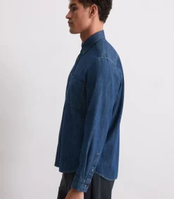 Regular denim overhemd
