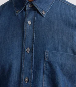 Regular denim overhemd
