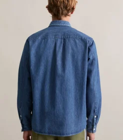 Regular denim overhemd