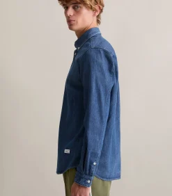 Regular denim overhemd