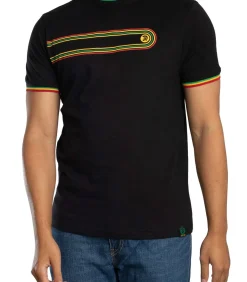 Retro Print Ringer T-Shirt