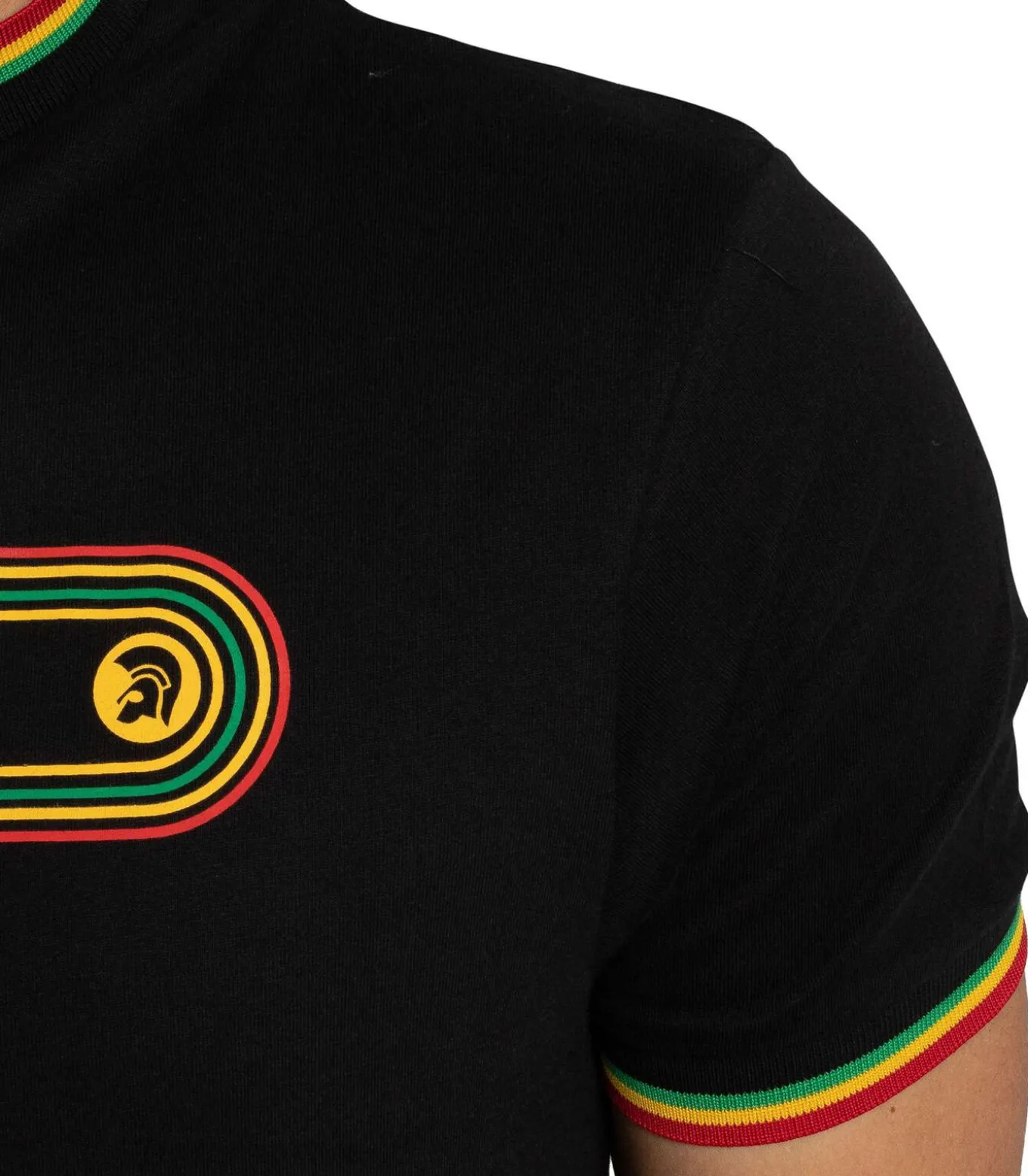 Retro Print Ringer T-Shirt