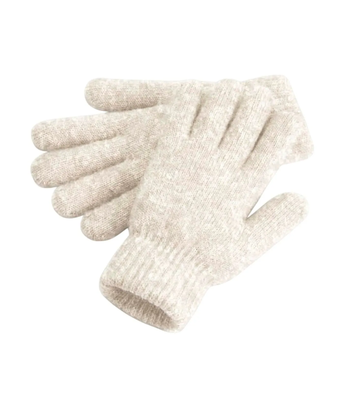 RIBBED CUFF - Handschoenen - Beige