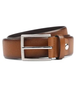 Riem Structuur Leer Bruin