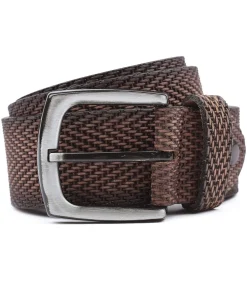 Riem Structuur Leer Bruin