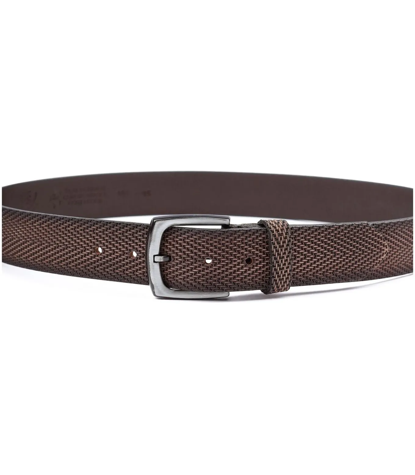 Riem Structuur Leer Bruin