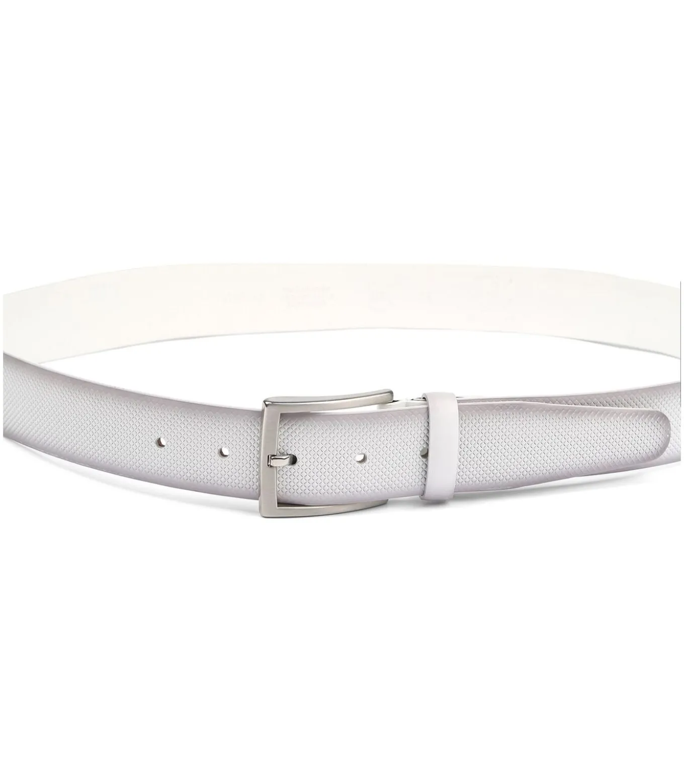 Riem Structuur Leer Wit