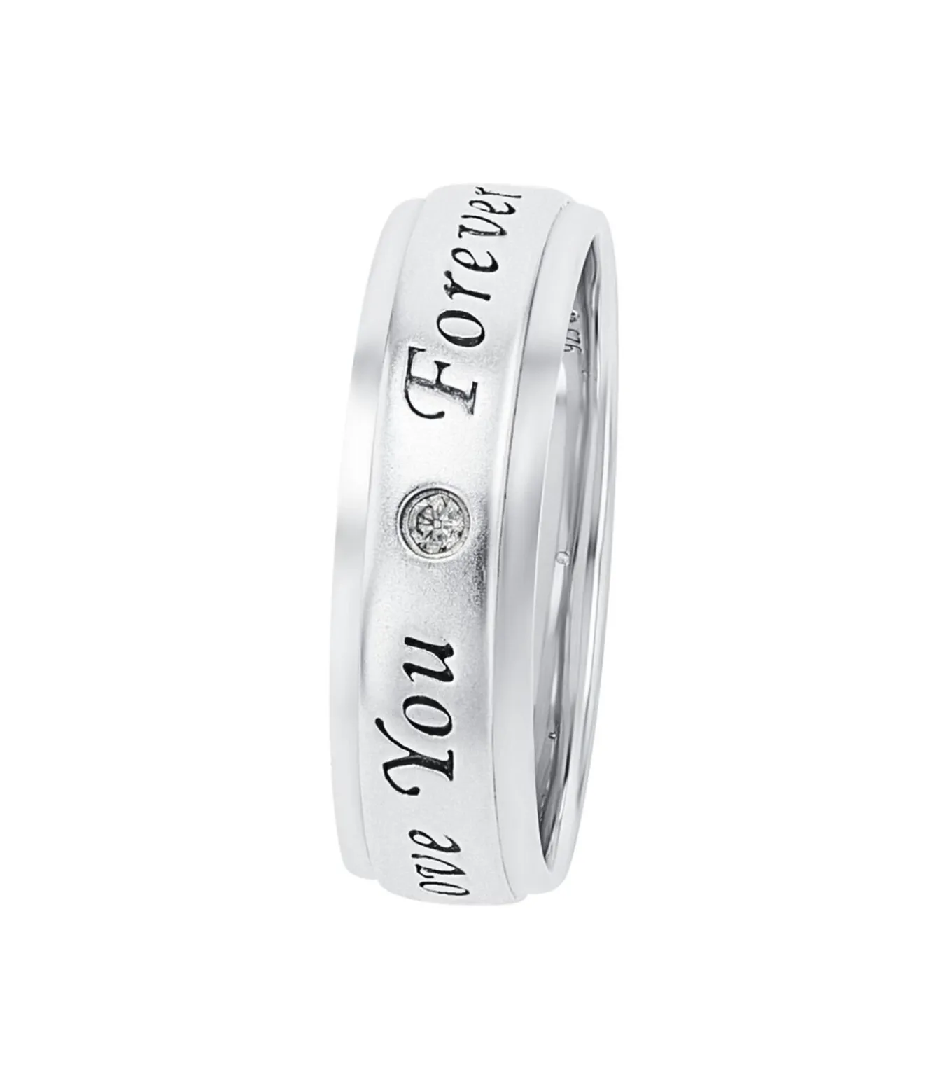 Ring für Damen und Herren, Unisex, 925 Sterling Silber, Zirkonia synth.