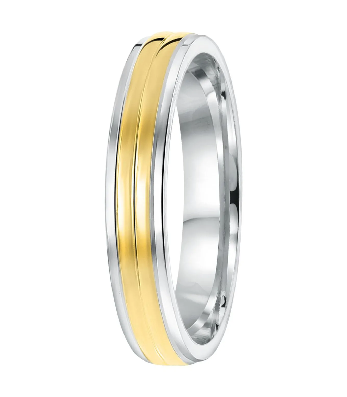 Ring 'San Sebastian' Zilver - zilverkleurig-goudkleurig