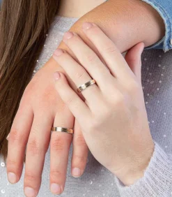 Ring 'San Sebastian' Zilver - zilverkleurig-goudkleurig