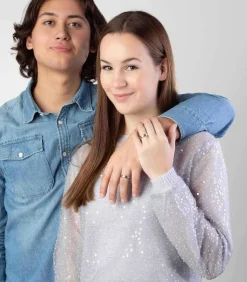 Ring 'Sofia' Zilver - zilverkleurig-goudkleurig