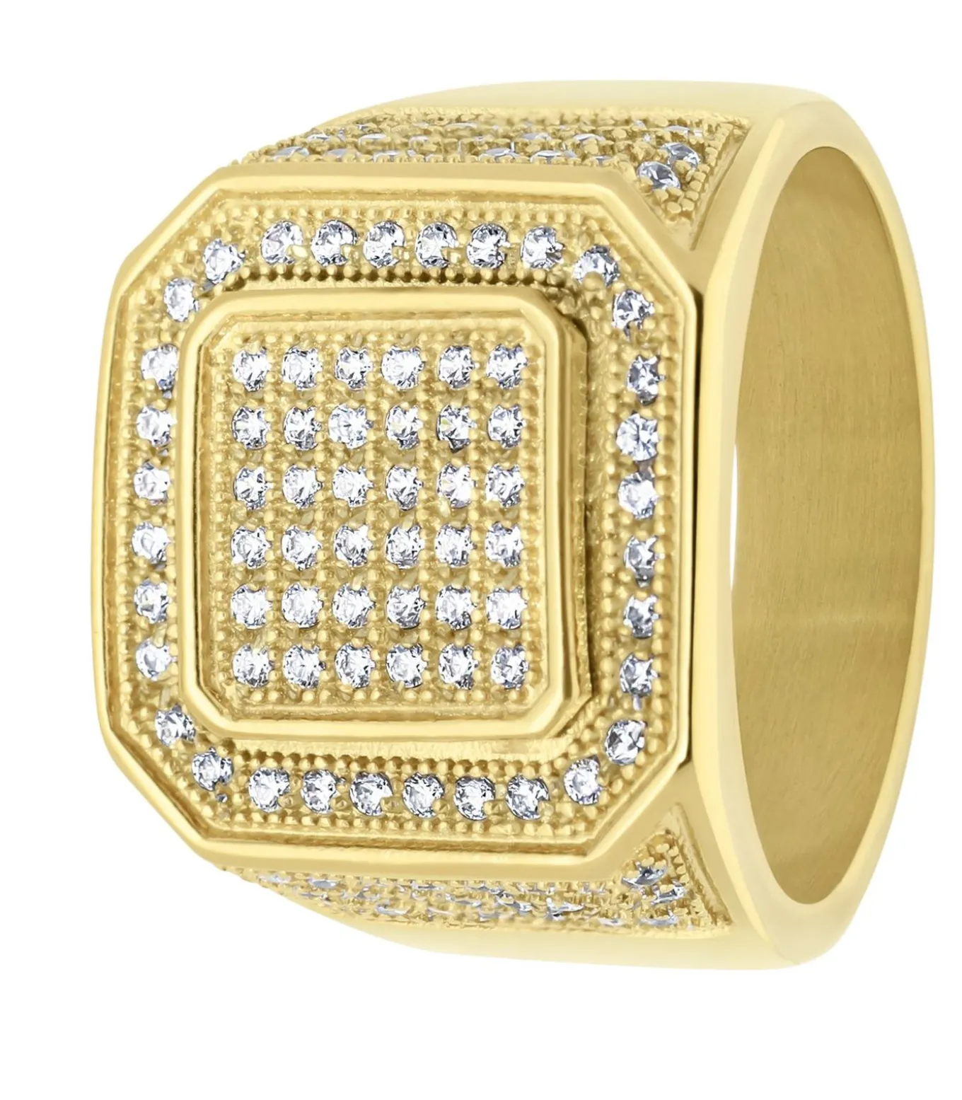 Ring Staal - goudkleurig